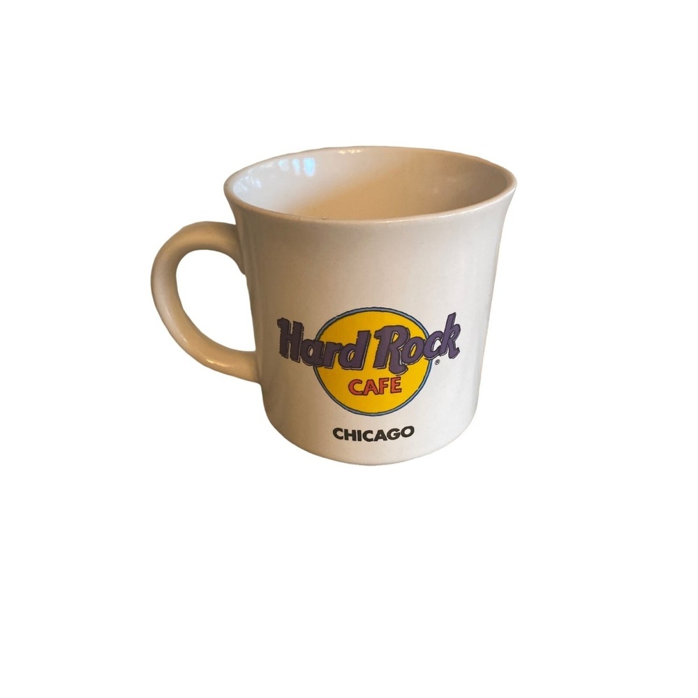 Hard Rock Cafe Chicago Cup Mug White 12oz